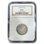 1918/7-S Standing Liberty Quarter AU-55 NGC