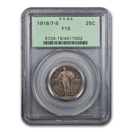 1918/7-S Standing Liberty Quarter Fine-15 PCGS 1918/7-S Standing Liberty Quarter Fine-15 PCGS