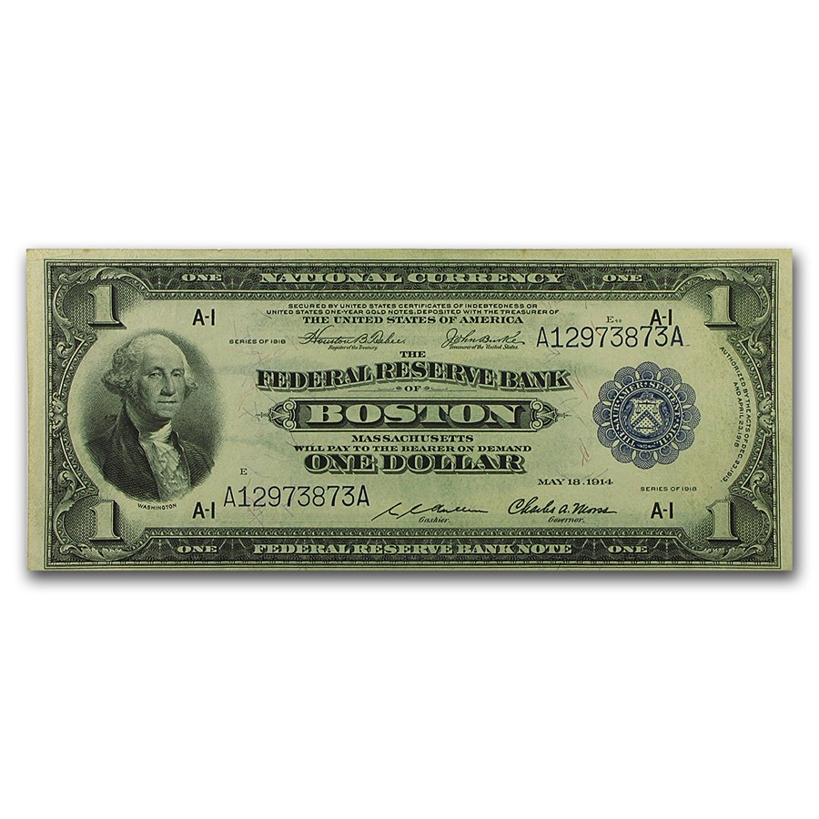 1918 (A-Boston) $1.00 FRBN AU (Fr#710)