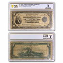 1918 (A-Boston) $2.00 FRBN Battleship F-12 PCGS (Fr#748)