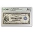 1918 (B-New York) $1.00 FRBN CU-64 EPQ PMG (Fr#712)