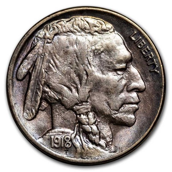 1918 Buffalo Nickel BU (Toned) 1918 Buffalo Nickel BU (Toned)