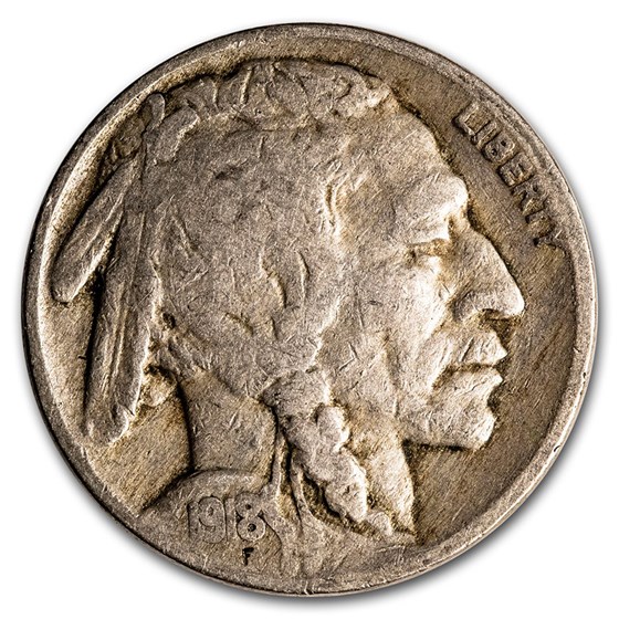 1918 Buffalo Nickel Fine
