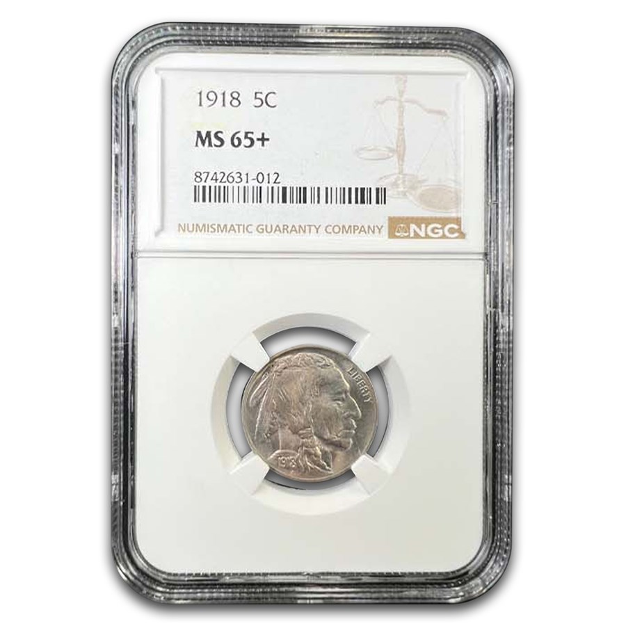 1918 Buffalo Nickel MS-65+ NGC