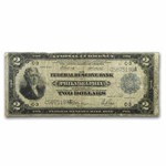 1918 (C-Philadelphia) $2.00 FRBN Battleship Good+ (Fr#756)