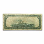 1918 (C-Philadelphia) $2.00 FRBN Battleship Good+ (Fr#756)