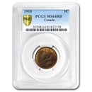 1918 Canada Large Cent MS-64 RB PCGS