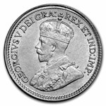 1918 Canada Silver 5 Cents George V AU