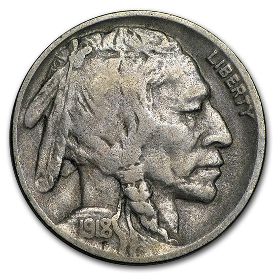 1918-D Buffalo Nickel Fine 1918-D Buffalo Nickel Fine