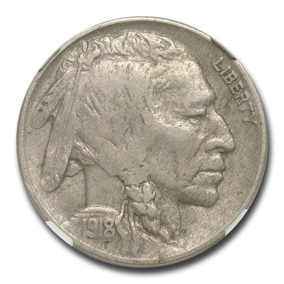 1918-D Buffalo Nickel XF-40 NGC