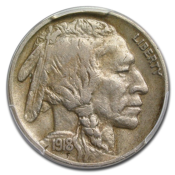 1918-D Buffalo Nickel XF-45 PCGS 1918-D Buffalo Nickel XF-45 PCGS