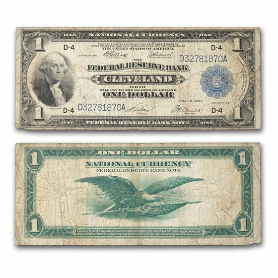 1918 (D-Cleveland) $1.00 FRBN Fine (Fr#720)