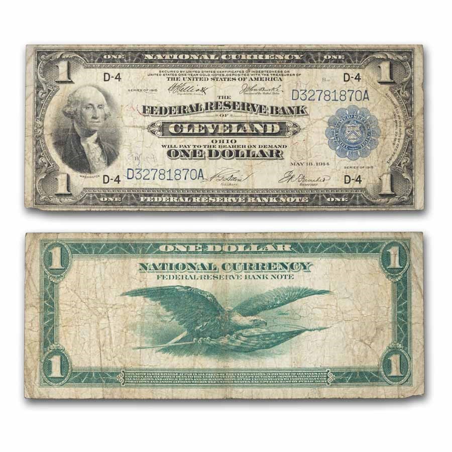 1918 (D-Cleveland) $1.00 FRBN Fine (Fr#720)