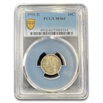 1918-D Mercury Dime MS-66 PCGS