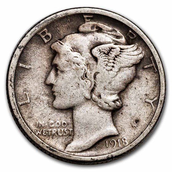 1918-D Mercury Dime VF 1918-D Mercury Dime VF