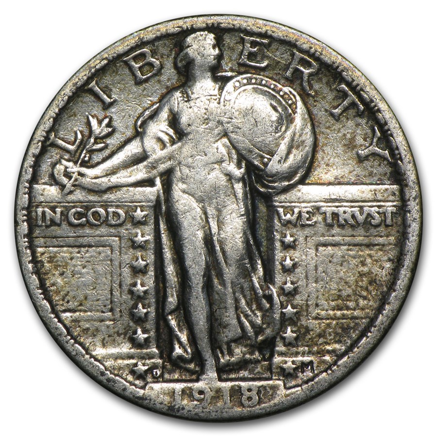 1918-D Standing Liberty Quarter VG