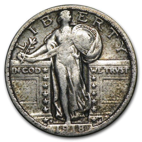 1918-D Standing Liberty Quarter VG 1918-D Standing Liberty Quarter VG