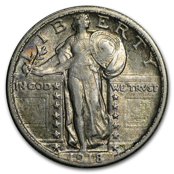1918-D Standing Liberty Quarter XF 1918-D Standing Liberty Quarter XF