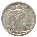 1918-D Walking Liberty Half Dollar AU-58 PCGS