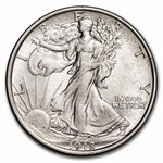 1918-D Walking Liberty Half Dollar AU