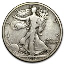1918-D Walking Liberty Half Dollar Fine