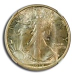 1918-D Walking Liberty Half Dollar MS-64 NGC