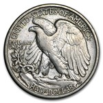 1918-D Walking Liberty Half Dollar XF