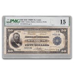 1918 (H-St. Louis) $50 FRBN Choice Fine-15 PMG (Fr#831, Comment)