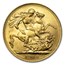 1918-I India Gold Sovereign George V AU