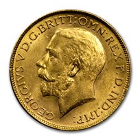 1918-I India Gold Sovereign George V BU