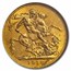 1918-I India Gold Sovereign George V MS-62 NGC