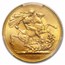 1918-I India Gold Sovereign George V MS-64 PCGS