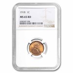 1918 Lincoln Cent MS-65 NGC (Red)