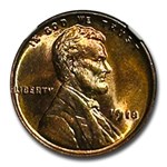 1918 Lincoln Cent MS-66 NGC (Red/Brown)