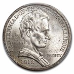 1918 Lincoln Illinois Centennial Half Dollar MS-63 PCGS