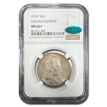 1918 Lincoln Illinois Centennial Half Dollar MS-66+ NGC CAC