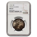 1918 Lincoln Illinois Centennial Half Dollar MS-66+ NGC