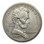 1918 Lincoln Illinois Centennial Half VF