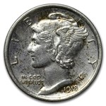 1918 Mercury Dime AU