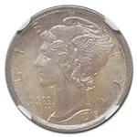 1918 Mercury Dime MS-66 NGC (FB)