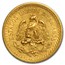 1918 Mexico Gold 2 1/2 Pesos AU