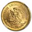 1918 Mexico Gold 20 Pesos MS-64 NGC