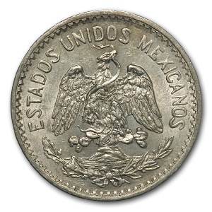 1918 Mexico Silver 50 Centavos BU