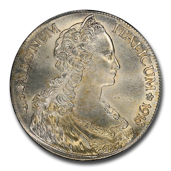 1918-R Eritrea Silver Tallero Emanuele III MS-64 PCGS 1918-R Eritrea Silver Tallero Emanuele III MS-64 PCGS
