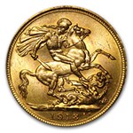 1918-S Australia Gold Sovereign George V MS-64 PCGS