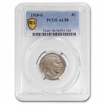 1918-S Buffalo Nickel AU-58 PCGS