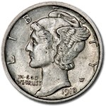 1918-S Mercury Dime BU