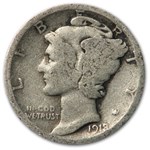 1918-S Mercury Dime Good/VG