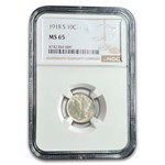 1918-S Mercury Dime MS-65 NGC