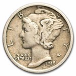 1918-S Mercury Dime XF